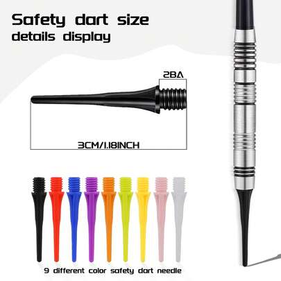 60 chiếc phi tiêu điện tử đầu mềm chuyên nghiệp, ABS, nhiều màu sắc, đầu phi tiêu mềm chất lượng cao, phụ kiện phi tiêu, quà tặng Giáng sinh, quà tặng Phục sinh, quà tặng Ngày của Cha cho bố