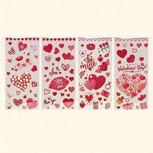 50pcs Valentine's Day Red Heart Pattern Gift Packaging Bags, Heart And Red Lip Design Transparent Self-Adhesive Bags, Mixed Packaging Bags Full Of Love And Romantic Atmosphere, Suitable For Valentine's Day, Wedding, Birthday, Anniversary And Other Party Gifts - Multicolor - View 5
