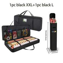 1个可折叠大容量圣诞礼物包装收纳袋，适用于节日装饰、生日派对、床底收纳、圣诞节、万圣节、圣诞家居装饰 - 彩色 - 查看 16