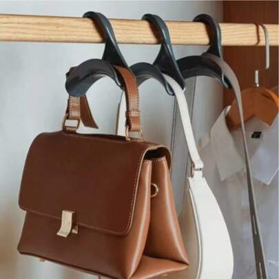 5 ชิ้น ตะขอแขวนกระเป๋าอะคริลิกสำหรับจัดระเบียบตู้เสื้อผ้า - ตะขอเก็บของแบบคอหงส์สำหรับแขวนบนราวพร้อมดีไซน์กันลื่นสีขาว, ที่จัดระเบียบกระเป๋าที่เหมาะสำหรับกระเป๋าถือ, กระเป๋าโท้ท และเป้สะพายหลัง - ประหยัดพื้นที่, เข้าถึงง่าย, อุปกรณ์เสริมที่ทนทานสำหรับห้องนอน, หอพัก, ตู้เสื้อผ้าแบบวอล์กอิน; มีสไตล์, ใช้งานได้จริง, ติดตั้งง่าย, ช่วยให้อุปกรณ์เสริมเป็นระเบียบและมองเห็นได้ชัดเจน, ของขวัญฤดูใบไม้ผลิที่สมบูรณ์แบบสำหรับเธอ, เตรียมพร้อมสำหรับวันหยุด, พร้อมสำหรับวันแม่