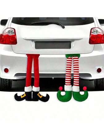 Färgglad plyschjuldekoration för ben - Mångsidig juldekoration för bilens bagageutrymme eller julgran, perfekt julklapp. Denna bedårande flerfärgade benformade plyschhängande juldekoration kan ge lite extra kul till din juldekoration. Tillverkad av mjukt, hållbart plyschmaterial är det ett perfekt val att hänga i bilen eller i granen och sprida glädje och julstämning. Som en charmig present eller heminredningsdekoration kommer den att ge mer magi och julstämning till dina fester.