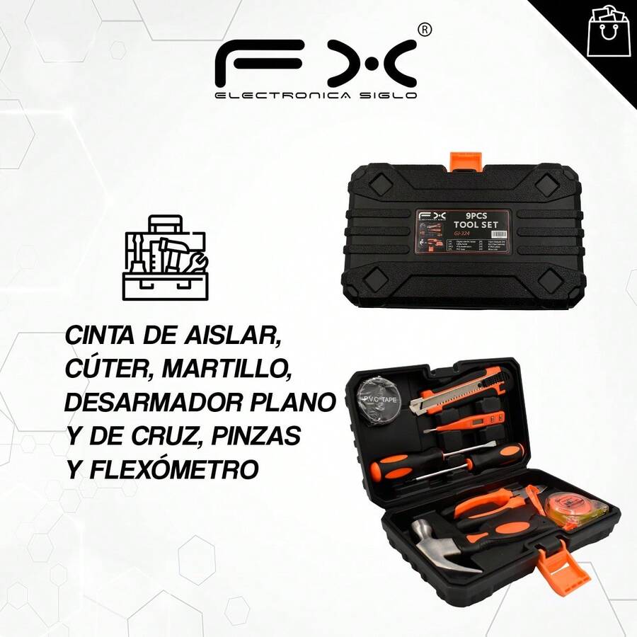 1 Juego Herramientas Manuales Para El Hogar, Herramientas De Reparación De Hardware Eléctrico, Conjunto De Herramientas De Caja De Herramientas Combinadas Multifuncionales Para Vehículos - Multicolor - Ver 1