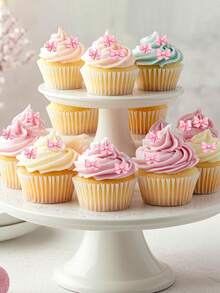 1/10/20 chiếc nơ hồng trang trí bánh cupcake, phụ kiện trang trí bánh cupcake hình nơ, thích hợp cho tiệc độc thân, lễ đính hôn, tiệc cưới theo chủ đề nơ. - Nhiều màu - Xem 5