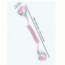 1条婴儿防走失腕带，可伸缩弹簧牵引绳，儿童旅行安全防走失防滑腕带