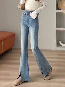 Women Jeans - Màu xanh lam - Xem 1