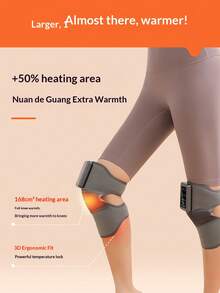 Heated Massage Vibrating Knee Brace, Warm Knee Massager With Heating, Rechargeable, For Joint Pain Relief, Arthritis, Elderly Leg Warmth - Multicolor - View 11