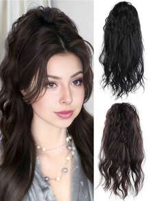 Waterfall Ponytail Synthetic Wig Braid Clip Women's High Crown Volumizing Hair Volume Latin American Curly Hot Girl Half-Up High Ponytail Winter Hair Accessories Fashion Claw Clips Elegant Hair Clips Casual Hair Claws Beauty Hair Clutch