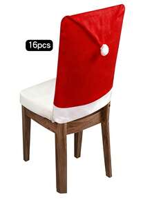 1/2/4/6/10/20pcs/Set Christmas Chair Covers, 23.6*20 Inch Removable Washable Dining Chair Slipcovers, Suitable For Christmas Restaurant, Kitchen, Living Room Home Decor, Christmas Decorations, Christmas Hats, Christmas Gifts, Christmas Accessories, Christmas Decor, Room Decor, Home Decor, Christmas Decorations - Multicolor - View 17