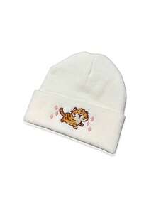 1 pieza Gorro de punto con bordado de Stitch de dibujos animados para hombre, gorro de invierno cálido para exteriores, equipo de invierno - A - Ver 7