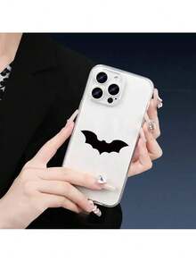 Funda Transparente y Anti-Amarilleo con Patrón de Murciélago Simple - Protección Completa de Lente, a Prueba de Golpes, a Prueba de Caídas, Adecuada para Series - Multicolor - Ver 2