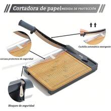 MORNWELL Guillotina para Papel,Protección de  Automática,Cortador de Papel A4 de 12 Pulgadas,Cortadora uso rudo para A4/B5/A5/B6/B7,Mica,Fotos,Etiquetas,Cupón Craft,Hogar,Oficina,Escuelas - 1 - Ver 5