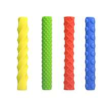4pcs Textured Silicone Pencil Grips, Sensory Pen Sleeves For Stress Relief, Suitable For Office, Drawing, Writing To Alleviate Pressure From Handwriting And Painting