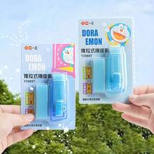 2个/套 卡通可爱蓝色哆啦A梦橡皮擦，可伸缩，学习用品，圣诞节礼物，圣诞装饰品 - 彩色 - 查看 2
