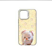 Funda para teléfono con adorable osito y estampado floral, compatible con teléfonos ,  17,  16 Pro Max,  15 Pro Max,  13 y  12. Fabricada en TPU, ofrece protección contra golpes y caídas. Un regalo perfecto para niños, cumpleaños, baby showers y ocasiones especiales. - Negro - Ver 7