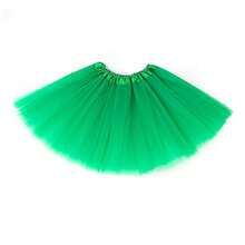 3件套/圣诞节情人节爱尔兰圣帕特里克节红绿服装头饰、袜子、裙子套装，欧美条纹过膝袜，动漫袜子，圣诞袜，头饰，裙子套装，情人节 - 彩色 - 查看 6