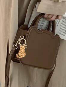 Double-Sided Acrylic Leopard Print Cat And Dog Bone Keychain, Stylish, Classic, And Cool Animal-Themed Bag Charm, Diy Jewelry Accessory. Can Be Hung On Backpacks, Handbags, Car Keys, Door Keys, And Mobile Phone Accessories. A Perfect Souvenir Or Personalized Gift For Friends And Family, Ideal For Christmas.