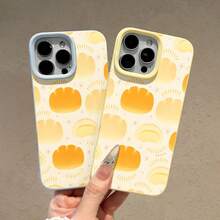 Funda para teléfono con diseño de pan de sol, compatible con teléfonos ,  17,  16 Pro Max,  15 Pro Max,  13 y  12. Fabricada en TPU para una protección eficaz contra golpes y caídas. Un regalo ideal para familiares, amigos, seres queridos, parejas y para Navidad. - Amarillo - Ver 1