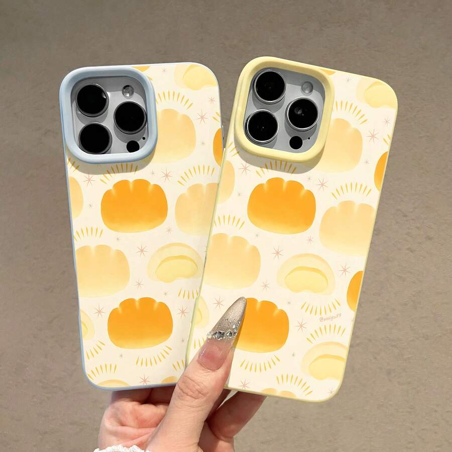 Funda para teléfono con diseño de pan de sol, compatible con teléfonos , 17, 16 Pro Max, 15 Pro Max, 13 y 12. Fabricada en TPU para una protección eficaz contra golpes y caídas. Un regalo ideal para familiares, amigos, seres queridos, parejas y para Navidad. - Amarillo - Ver 1