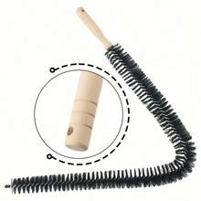 Bộ 1/2 chổi vệ sinh tản nhiệt, lông nylon mềm dẻo, không dùng điện, dụng cụ đa năng để lau bụi đồ nội thất và bảo trì hệ thống sưởi ấm trong nhà. - màu đen - Xem 4