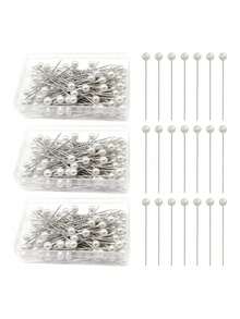 300pcs/200pcs/100pcs Metal Color Upholstery Tacks With Plastic Box, Valentine's Day Positioning Beads Pins, Sewing DIY Craft Decoration, Suitable For Mother's Day, Halloween, Christmas (Random Box) - Gold - View 9