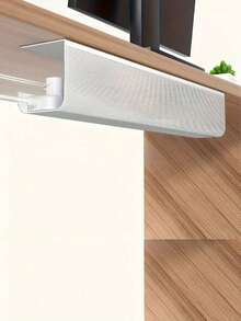 1pc Cable Management Clip, Wire Organizer Holder, Cable Tie, Cable Anchor Under Desk Cable Management Rack, Under Table Wire Organizer, Computer Cable Tray, Cable Concealer Box, Wire Organizer Tray, No Drill Desk Cable Management - Multicolor - View 1