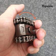 金属坦克造型EDC桌面玩具 - 旋转机械链条、陀螺仪飞轮和齿轮设计，精密打造的办公专注辅助工具及礼品 - 彩色 - 查看 8