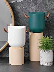 1pc Bathroom Wall-Mounted Deer Antler Toothbrush Holder, Multi-Scene Kitchen Utensil Storage Box - Multicolor - View 1