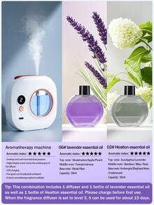 1 White Car Air Freshener Diffuser, Car Fragrance Accessories, Car Mounted Fragrance Machine With LED Atmosphere Light, Ultrasonic Atomization Car Mounted Air Purifier, Car Mounted Household Dual-Use, Mini Portable Wall Mounted, High Beauty USB Power Mute Operation, Necessary Car Supplies - White - View 32