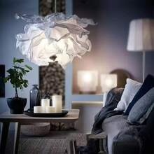 1PACK 42cm Art DIY Cloud Lamp Shade Flower Light Shade Paper Ceiling Lampshade Decoration Chandelier Pendant For Living Room Bedroom Bar Use - 白色 - 查看 10