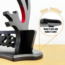 Sword Stand Hollow Pattern Sword Rack, Katana Stand Wands Display Stand, Samurai Sword Stand Holder 2 - Tier - Đệm 4 tầng - Xem 2