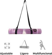 U can - Strap para Cargar Tapete de Yoga o Mat| Correa UCAN Ajustable| Estiramiento, Pilates, Barre, Ejercicio y Entrenamiento| Mantiene el tapete enrollado y organizado - Gris - Ver 11