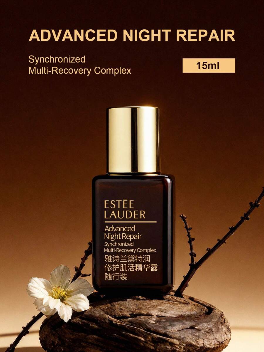 Phức hợp phục hồi đa năng đồng bộ hóa phục hồi ban đêm nâng cao kích thước du lịch với axit hyaluronic 15ml/0,5oz - màu nâu - Xem 1