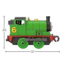 Mattel Fisher-Price Thomas & Friends Small Diecast Metal Push-Along Toy Rail Vehicle Thomas/Percy/Duck/Nia/Rosie/Brake Car Bruno/Whiff/Salty/Diesel/Harold/Troublesome Truck/Winston Toy Train For Preschool Kids Ages 3 Years And Up Pretend Play - Percy - View 7