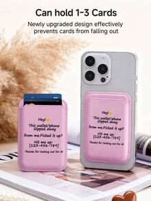 Custom Magnetic Wallet Card Holder,Customized Text Anti-Lost Phone Wallet Compatible With Iphone 14 Pro Max 13 12 11 Card Clip Phone Case,Credit Card Holder For Phone Case,Credit Cards, Transit Cards, State ID Cards, Season Picks,Cell Phones & Accessories,Father's Day Gift, Gift For Mom/Dad, Gift For Him/Boyfriend/Husband, Gift For Her/Girlfriend/Wife Birthday Graduation,Xmas Decoration - Multicolor - View 2