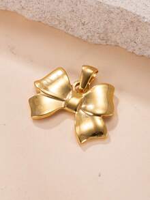 1 قطعة قلادة معلق هندسي أنيق وجميل من الفولاذ المقاوم للصدأ، مناسب لصنع المجوهرات DIY - الذهبي - مشاهدة 14