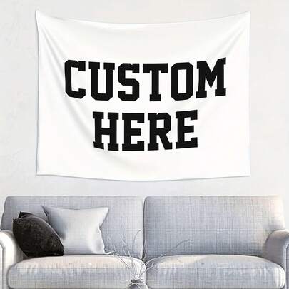 1pc Customizable Tapestry, Personalized Design, Fashionable Home Decor, Suitable Gift For Men And Women