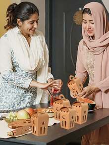 1/10/20个装牛皮纸礼品盒，镂空星月图案，棕色牛皮纸糖果盒，适用于派对、礼品包装和纪念品 - 彩色 - 查看 9