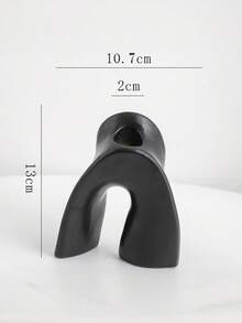 1pc Asymmetrical Ceramic Candle Holder, Unique Design, Creative, Can Be Used As Entryway, Tabletop Decor, Candle Holder, And Aroma Diffuser; Ideal For Creating Holiday Ambiance In Restaurants, Bedrooms, Living Rooms, Valentine's Day, New Year, Also Great As Graduation Gift, Housewarming Gift, Back-To-School Essential, And Summer Home Refresh