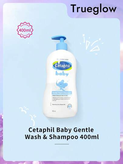 Cetaphil 婴儿温和洗发沐浴露 400ml 呵护宝宝娇嫩肌肤及头发 甘油及维生素原B5 宝宝五重防护 秋冬季适用 圣诞礼物 生日礼物 护肤