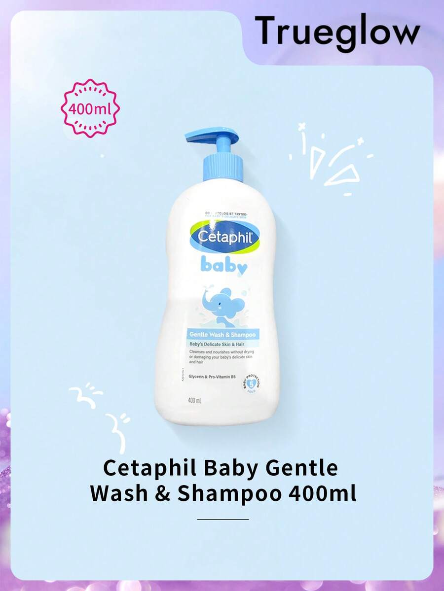 Cetaphil 婴儿温和洗发沐浴露 400ml 呵护宝宝娇嫩肌肤及头发 甘油及维生素原B5 宝宝五重防护 秋冬季适用 圣诞礼物 生日礼物 护肤