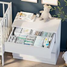 Drawer Organizer Clothes Set Of 12 White-Grey - Dresser Organizer For Nursery, Bedroom, Closet - Perfect Baby Clothes Organizer And Storage & General Nursery Organization Or Dresser Drawer Organizers - 白灰色 - 查看 4