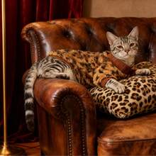 Winter Pet Clothes, Leopard Print Plush Pet Sweater, Warm And Comfortable, Suitable For Medium And Small Cats And Dogs, Fits Breeds Like American Shorthair, Soft And Warm To Help Cats And Dogs Easily Carry Vintage Style Items - Coffee Brown - View 3