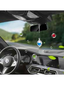 Wisiorek do dyfuzora zapachowego do samochodu klasy premium, elegancki dodatek do wnętrza samochodu, luksusowy wkład do dyfuzora zapachowego, odpowiedni do odświeżania powietrza w samochodzie i dekoracji - Srebro - Zobacz 5