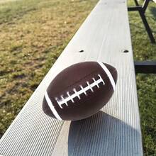 6.3 Inch Composite Leather Rugby Ball, Inflatable Composite Leather Football For Indoor/Outdoor Training And Leisure Games - Black - View 8