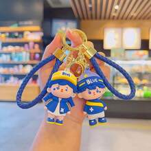 1 cái/Klein Móc khóa búp bê bé trai và bé gái dễ thương Móc khóa túi xách cặp đôi Ba lô Mặt dây chuyền nhỏ - Nhiều màu - Xem 2