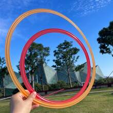 Kids Jumping Hoop Toy, Physical Fitness & Sensory Training, Skipping Rope & Hoop Toss Game - Indoor/Outdoor Fun Play, Balance & Agility Training Toy, Mixed Colors, Suitable For Outdoor Sports & Parent-Child Interaction Early Education Toy