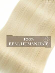 Sew In Hair Extensions Real Human Hair Remy Weft Straight Human Hair Bundles Hand Tied Double Weft Hair Sew In Weft Hair Extensions Human Hair Halloween Costumes For Holiday Festival Essentials Bride Festival Gift - S60 - View 5