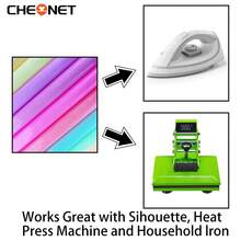 6pcs/3pcs Glitter Heat Transfer Vinyl Sticker Set, Suitable For Silhouette Cameo: 11.8x9.8 Inches, Easy Cut Edges - Includes Red, Black, Green, Pink, Gold And White