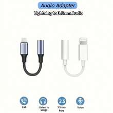 Lightning 转 3.5mm 耳机插孔适配器，兼容 14/13/12/11 Pro Max 系列，AUX 音频适配器转换器 - 彩色 - 查看 1