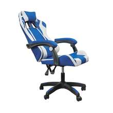 DASCK - Silla Gaming Azul Ergonómica Reclinable con Cojín Lumbar y Cervical | Altura Ajustable 200kg | Oficina y Juego - Azul - Ver 4